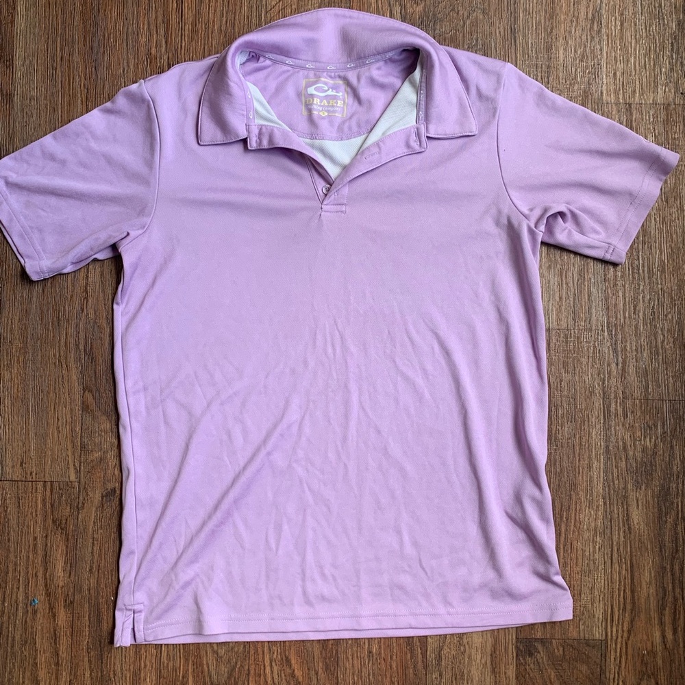 Purple polo shirt| Drake clothing company |
